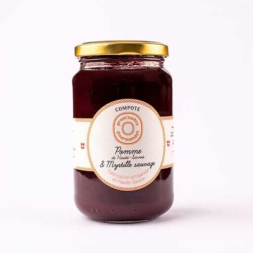 Purea di Mele e Mirtilli Selvatici dell'Alta Savoia