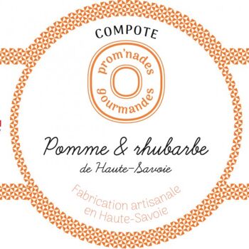 Compote Pomme et Rhubarbe de Haute-savoie 2