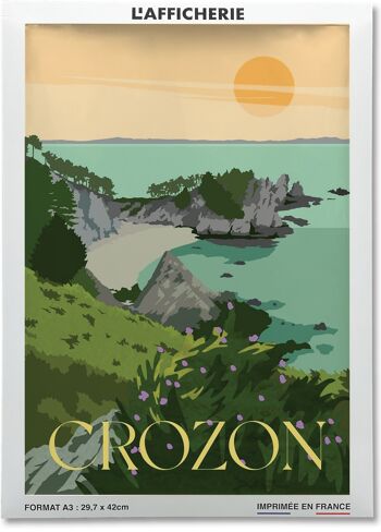 Affiche illustration de la ville de Crozon 2