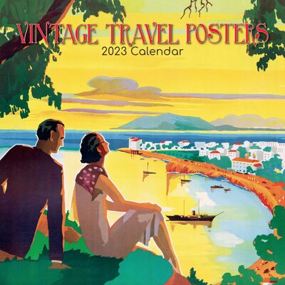 Calendar 2023 Vintage travel poster