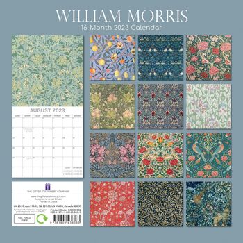Calendrier 2023 Fleur - William Morris 2