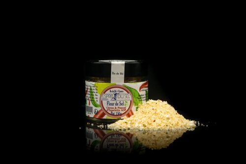 FLEUR DE SEL CITRON & PIMENT D'ESPELETTE AOP POT 130GR