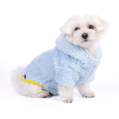 Groc Groc Vivian Sky Blue Wendbarer Hundemantel - S