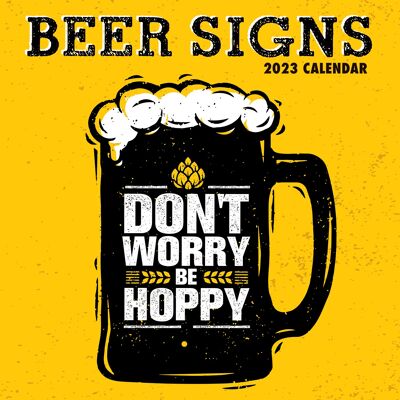 Calendario 2023 Poster di birra retrò