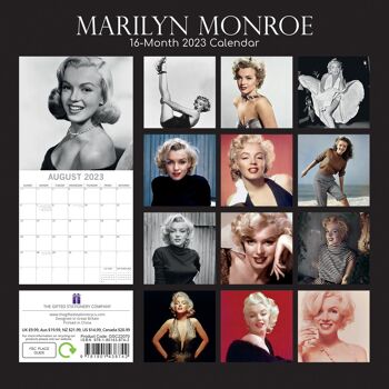 Calendrier 2023 Marilyn Monroe 2