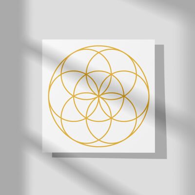 Flower of life seed 60x60mm