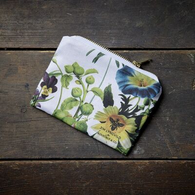 Portafoglio in cotone biologico - Flower garden JL