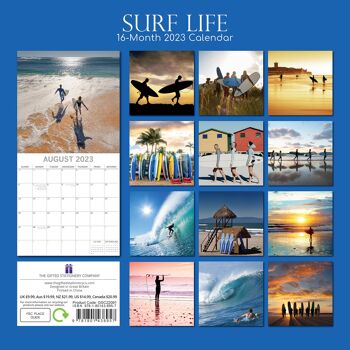 Calendrier 2023 Surf 2