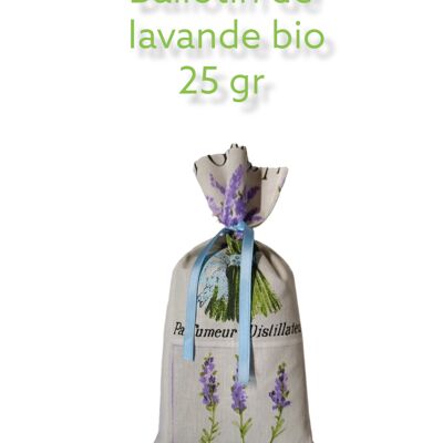 Ballotin of organic lavender 25 gr