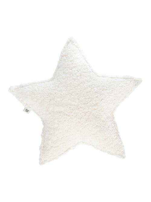 Cream White Star Cushion