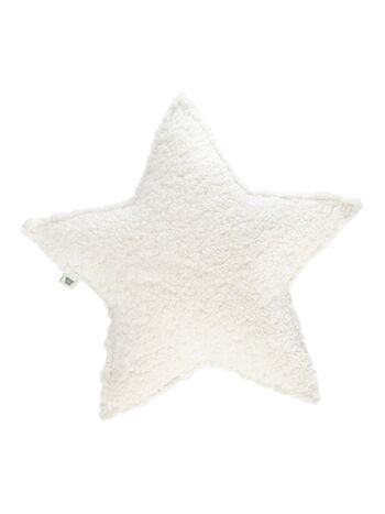 Coussin Etoile Blanc Crème 1