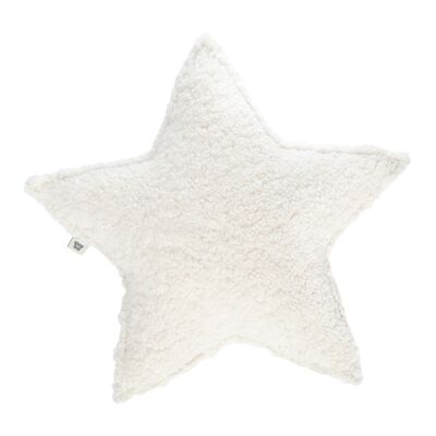 Cream White Star Cushion