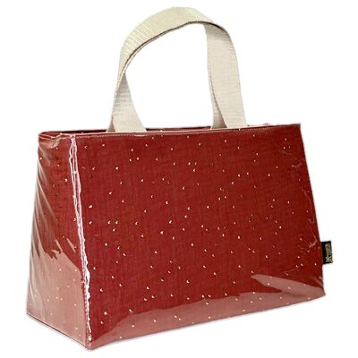 Insulated bag S, “Sweet dream” terracotta
