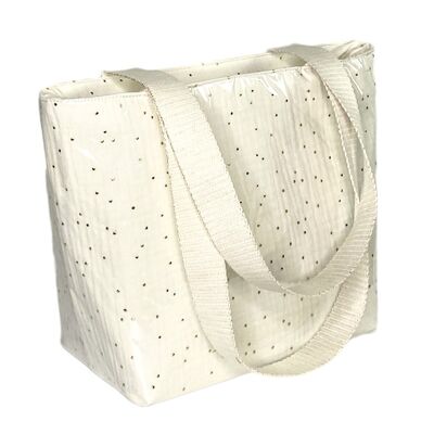 Nomadic insulated bag, “Sweet dream” ecru