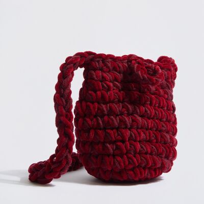 “Elise Velvet” phone pouch red