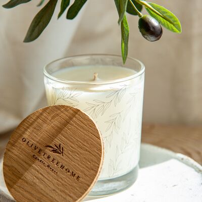 Black Amber & Lavender Scented Soy 200g Candle