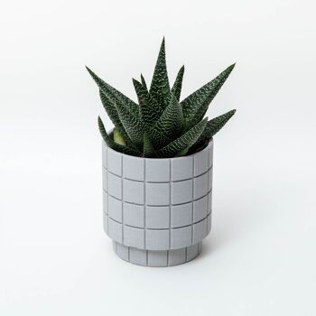 Pot de Fleurs Tile - Gris Cendré 1