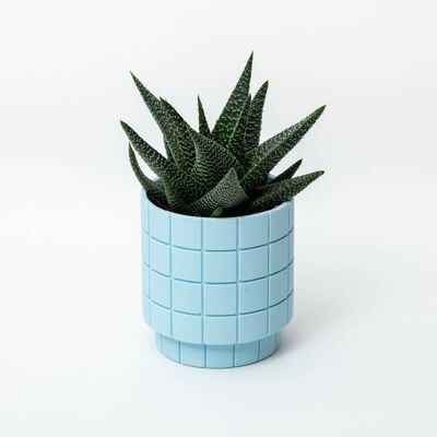 Cache-pot Tile - Bleu Piscine