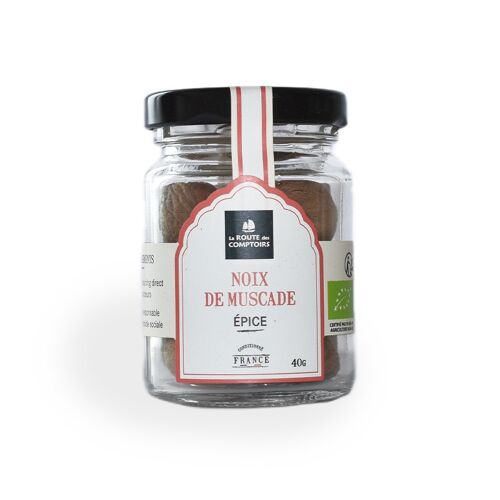 Noix de muscade entière - Bocal 40g