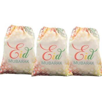 Eid Mubarak Favor Sack (3pk) - Géométrique 2