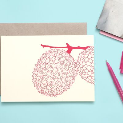 A5 lychee card