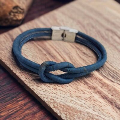 Unisex cork bracelet - Marine - Ethical fashion for men