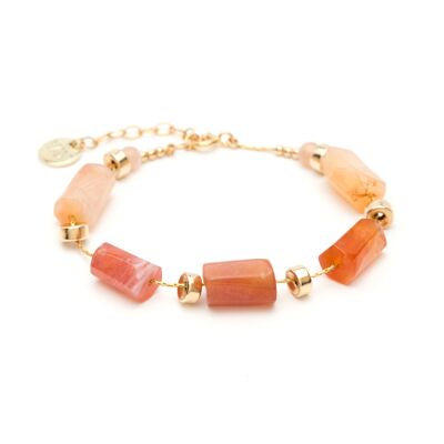 Bracelet Baroque - Pierres Agates Botswana