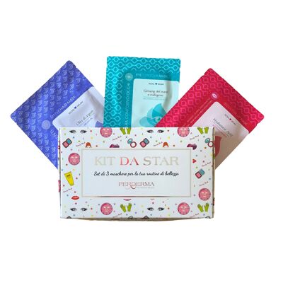 STAR KIT 3 face and body cosmetic masks