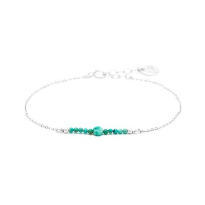 Bracelet Chance - Turquoises & argent