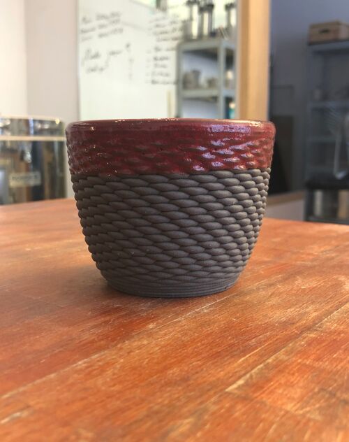 Cup Basket L (anthracite, red)