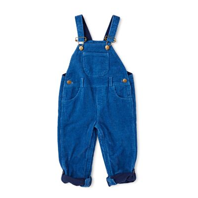 Petrol Chunky Cord Dungarees