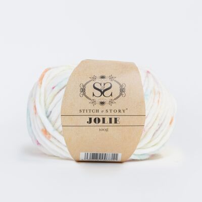 Jolie Yarn 100g balls - Pastel Rainbow