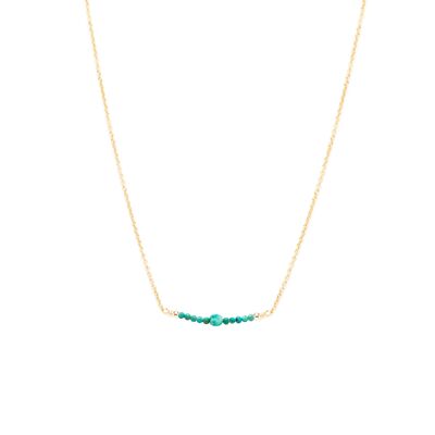Collier Chance - Turquoises & or