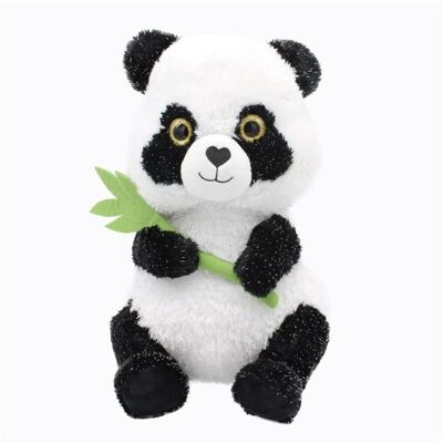 PANDA BEAR WITH FEATHER 41 CM