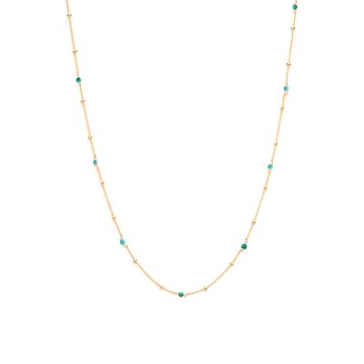 Collier Satellite - Turquoises & or