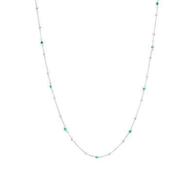 Collier Satellite - Turquoises & argent