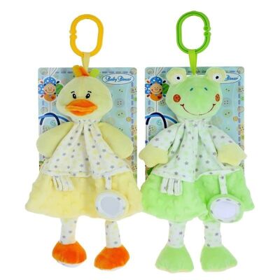 DOU-DOU FROG AND MIRROR DUCK 30CM