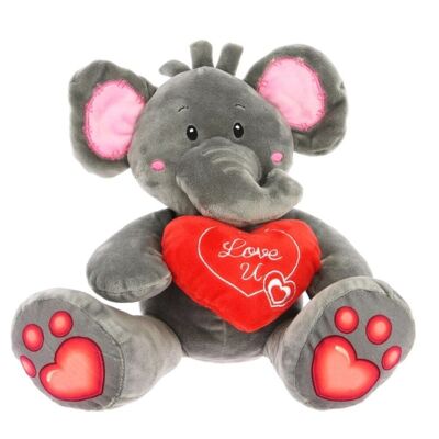 ELPHANT HEART 28CM - Peluche - Plush