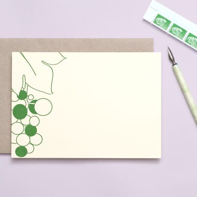 Card A5 bunch of grapes