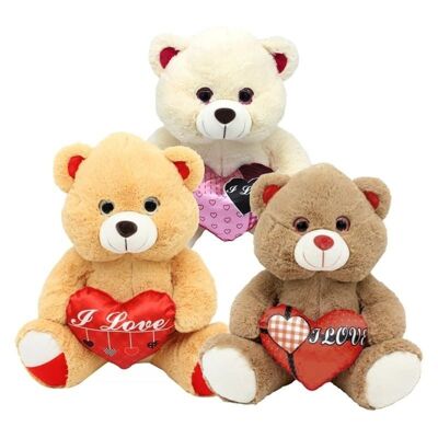 SAN VALENTIN TEDDY BEAR 40 CM (ASSORTMENT)