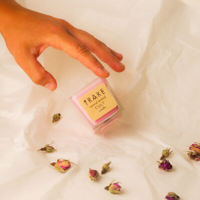 Auténtica Rosa Damascena | Mini vela perfumada natural