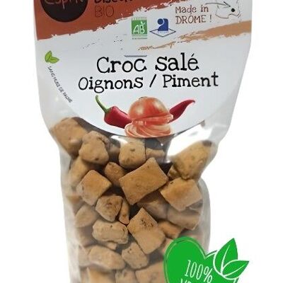 Croc salé Oignons Piment - 150gr BIO