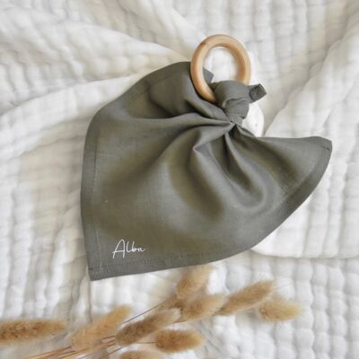 Mini Linen Swaddle - Khaki