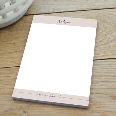 Blocco note A6 | Blocco note beige | blocchi | blocco di carta