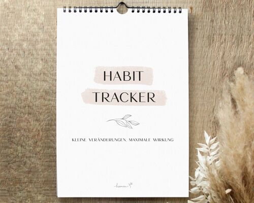 Habit Tracker | Gewohnheitstrainer undatiert | Gewohnheiten-Trainer | Gewohnheiten ändern | Kalender 12 Monate | DIN A4 Kalender
