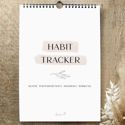 Habit Tracker | Gewohnheitstrainer undatiert | Gewohnheiten-Trainer | Gewohnheiten ändern | Kalender 12 Monate | DIN A4 Kalender