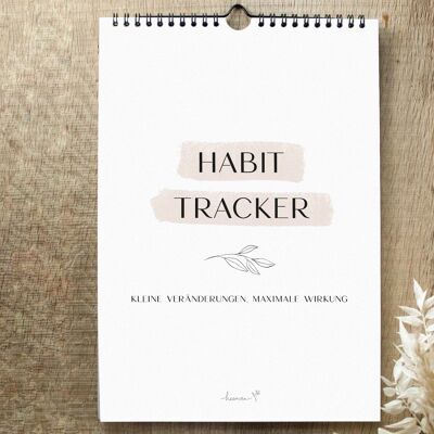 Suivi des habitudes | Habit Trainer Non daté | Entraîneur d'habitudes | changer ses habitudes | Calendrier 12 mois | Calendrier A4