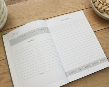 Livre de recettes A5 à remplir avec vos propres recettes | Livre de recettes avec catégories librement sélectionnables | Livre de cuisine DIN A5 2