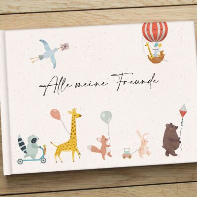 170 g friends book for children | Nursery | Enrollment | school | friends album animals | A5 friendship book