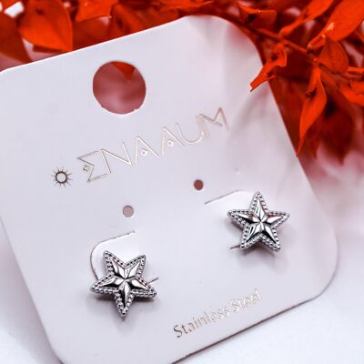 Boucles d'oreilles "A star is born" Acier inoxydable